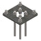 Adapterplate / overgang for rørfundament Ø140mm til C/C 160 mm